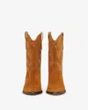 Isabel Marant Duerto 40mm Suede Boots In Cognac-gold