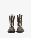 Isabel Marant Ghiso Lace-up Boots In Vintage Brown
