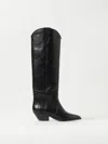 Isabel Marant 40mm Denvee Leather Boots In Schwarz