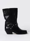 Isabel Marant Antya Leather Cowboy Boots In Schwarz