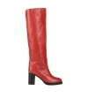 Isabel Marant Woman Knee Boots Brick Red Size 6 Calfskin In Red