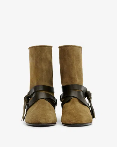 Isabel Marant Rejen Boots In Green
