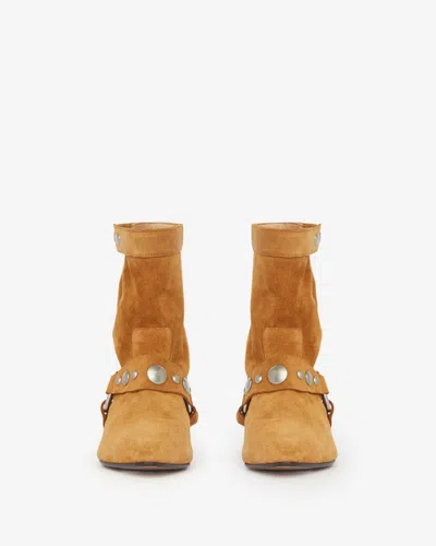 Isabel Marant Stania Boots In Cognac