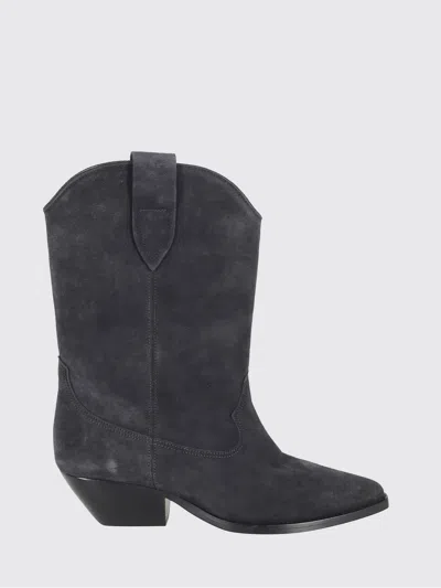 Isabel Marant Duerto Pointed Toe Cowboy Boots In Gray