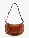 Isabel Marant Oskan Moon Studded Leather Shoulder Bag