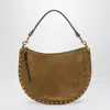 Isabel Marant Borsa Oskan Soft Zipped In Suede Color Taupe In Beige