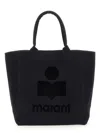 Isabel Marant Black Yenky Logo-print Tote Bag
