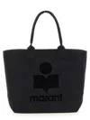 Isabel Marant Black Cotton Small Yenky Shopping Bag