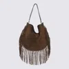 Isabel Marant Oskan Soft Large Suede Shoulder Bag In Brown