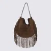 Isabel Marant Oskan Soft Large Suede Shoulder Bag In Brown