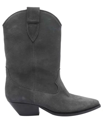 Isabel Marant Asphalt Duerto Booties In Gray