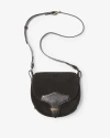 Isabel Marant Botsy Small Suede Satchel Bag In Black