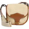 Isabel Marant Botsy Woven Raffia Crossbody Bag In Brown