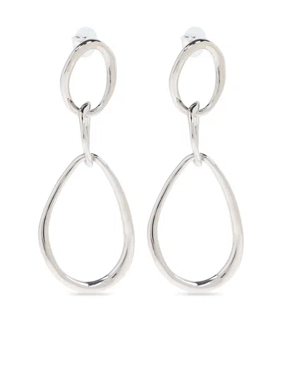 Isabel Marant Oversize Pendant Earrings In Grey