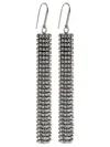 Isabel Marant Dangling Rhinestone Drop Earrings In Silver