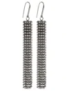Isabel Marant Dangling Rhinestone Drop Earrings In Silver