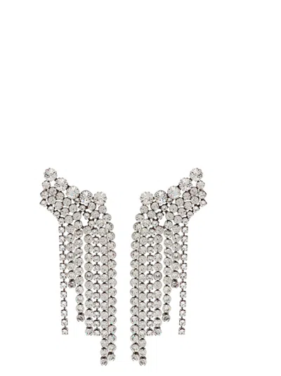 Isabel Marant Silver Crystal Earrings
