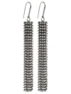 Isabel Marant Dangling Rhinestone Drop Earrings In Silver