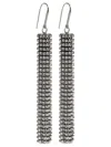 Isabel Marant Dangling Rhinestone Drop Earrings In Silver