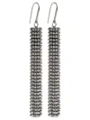 Isabel Marant Dangling Rhinestone Drop Earrings In Silver