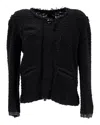 Isabel Marant Bouclé Jacket In Black Wool In Black