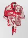 Isabel Marant Bow Waist Patchwork Top