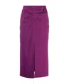 Isabel Marant Box-pleat Pencil Skirt In Purple