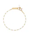 Isabel Marant Beaded Design Bracelet Gold-tone Hardware In Beige