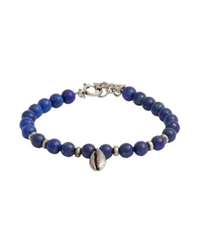 Isabel Marant Bracelet Blue Size I Stone, Tin, Brass