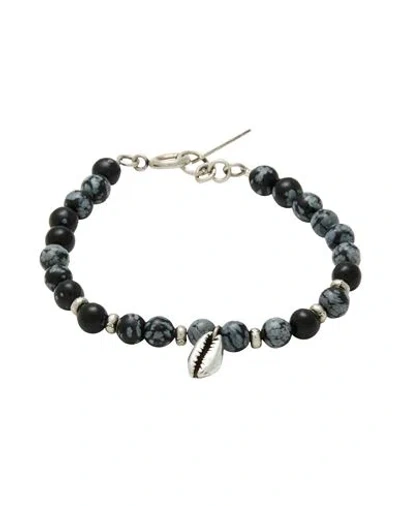 Isabel Marant Bracelet Grey Size Ii Stone, Tin, Brass