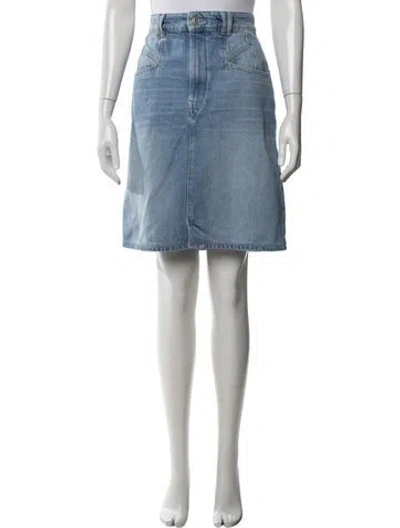 Pre-owned Isabel Marant Braided Accents Midi Length Skirt In Blue