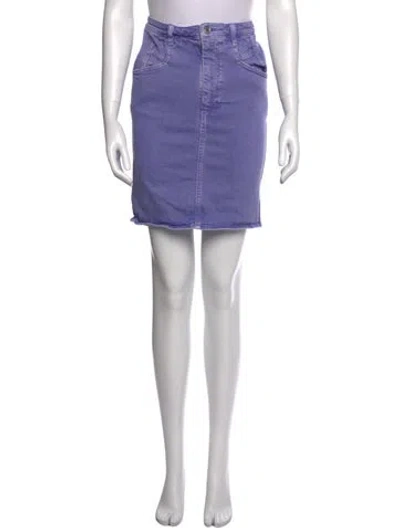 Pre-owned Isabel Marant Braided Accents Mini Skirt In Purple