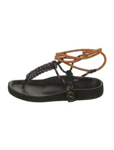 Pre-owned Isabel Marant Braided Accents Sandals In Multi