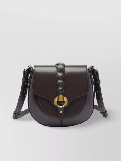 Isabel Marant Braided Chain Crossbody Bag In Brown