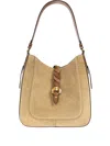 Isabel Marant Braided-detail Suede Shoulder Bag In Neutral