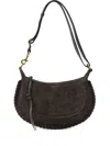 Isabel Marant Oskan Moon Shoulder Bag With Adjustable Strap In Brown