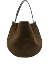 Isabel Marant Braided-trim Suede Shoulder Bag In Brown