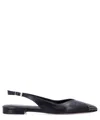 Isabel Marant Flat Sling Back Ballerina Shoes In Black