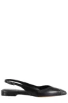Isabel Marant Flat Sling Back Ballerina Shoes In Black