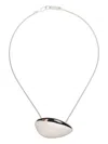Isabel Marant Brass Chain Pendant Necklace In Metallic