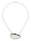 Isabel Marant Brass Chain Pendant Necklace In Metallic