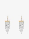 Isabel Marant Logo-engraved Drop Earrings In Gold