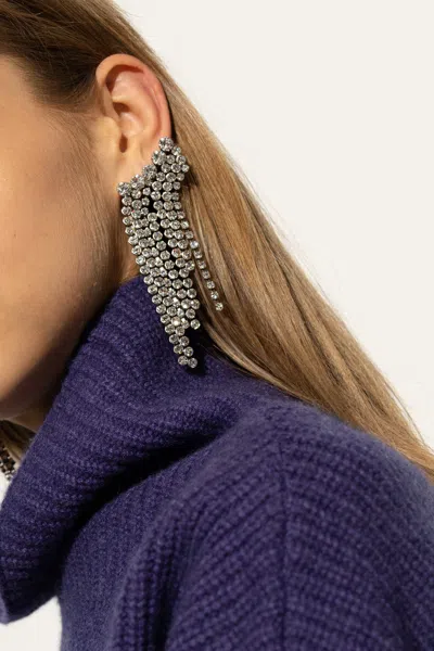 Isabel Marant Brass Earrings In Silver