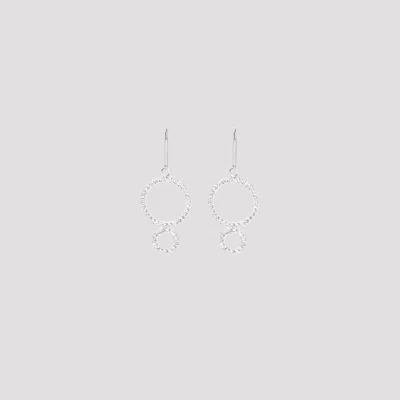 Isabel Marant Silver Brass Earrings In Trsi Trasparent Silver