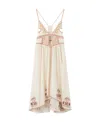 Isabel Marant Bretty Cutout Embroidered Cotton-blend Mini Dress In White