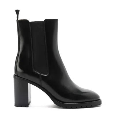 Isabel Marant Bright-faced High-heeled Ankle Boots In Black