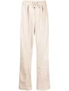 Isabel Marant High-waist Drawstring Trousers In Neutrals