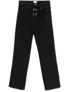 Isabel Marant Brinley Carabiner-fastening Jeans In Black