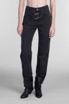 Isabel Marant Brinley Carabiner-fastening Jeans In Black