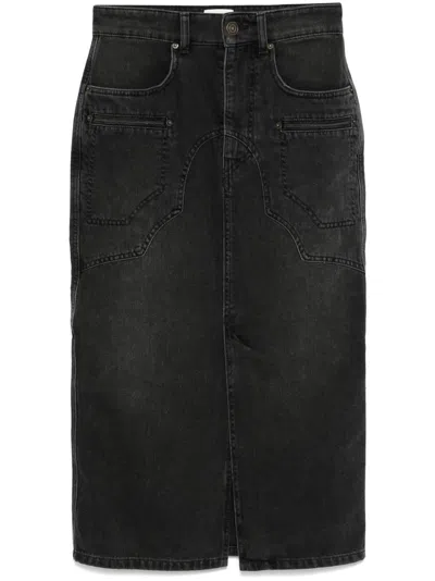 ISABEL MARANT ISABEL MARANT BRITT DENIM MIDI SKIRT